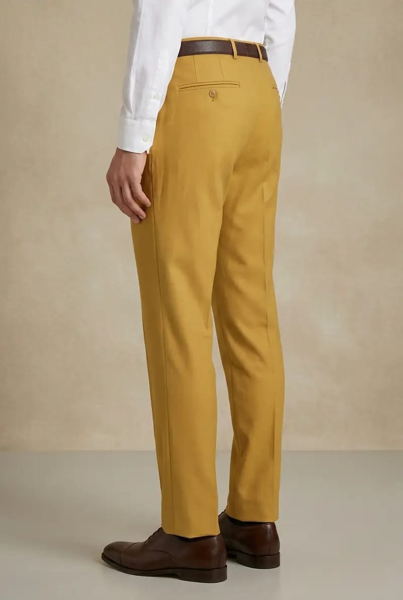 Yellow Formal Pant