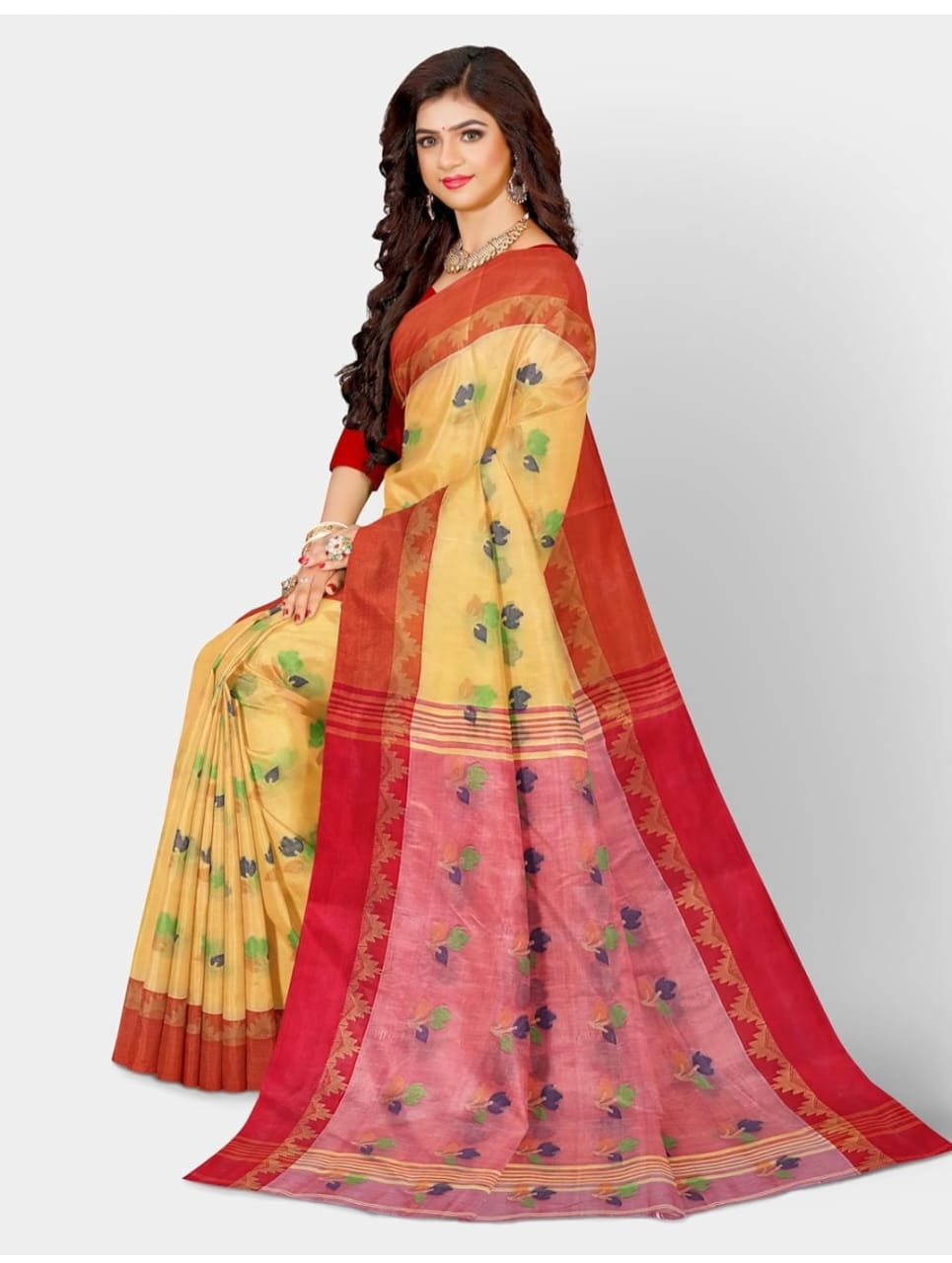 Rich Brder Pallu Saree