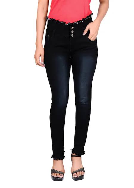 Narro Fit Black Denim