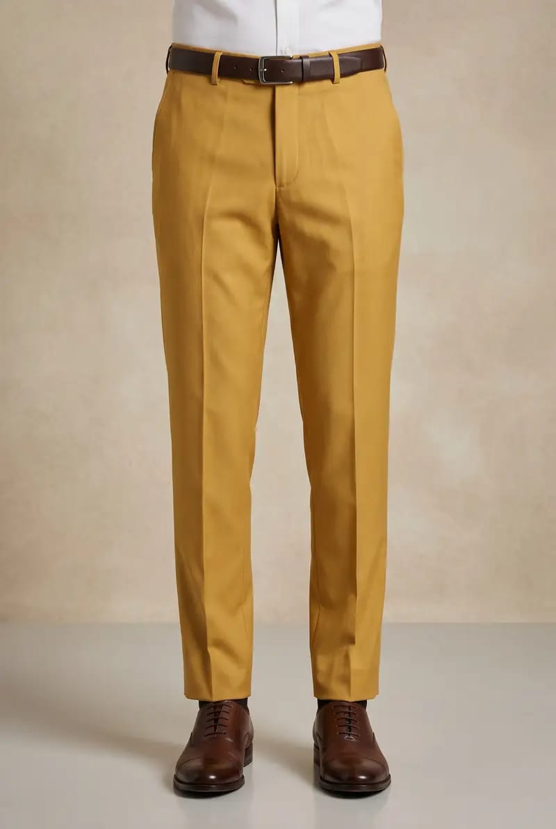 Yellow Formal Pant