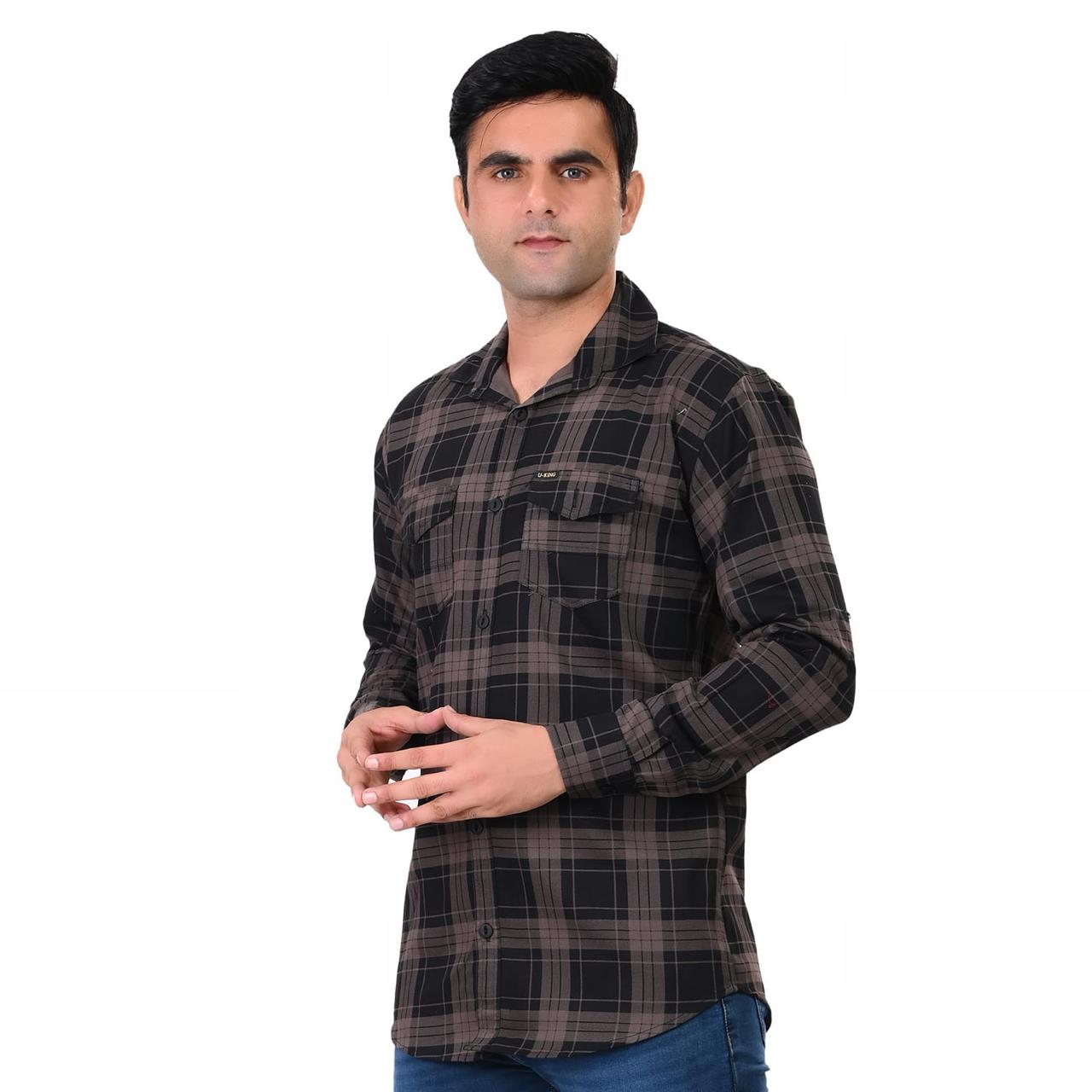 Men Cream Bleack Casual Shirt