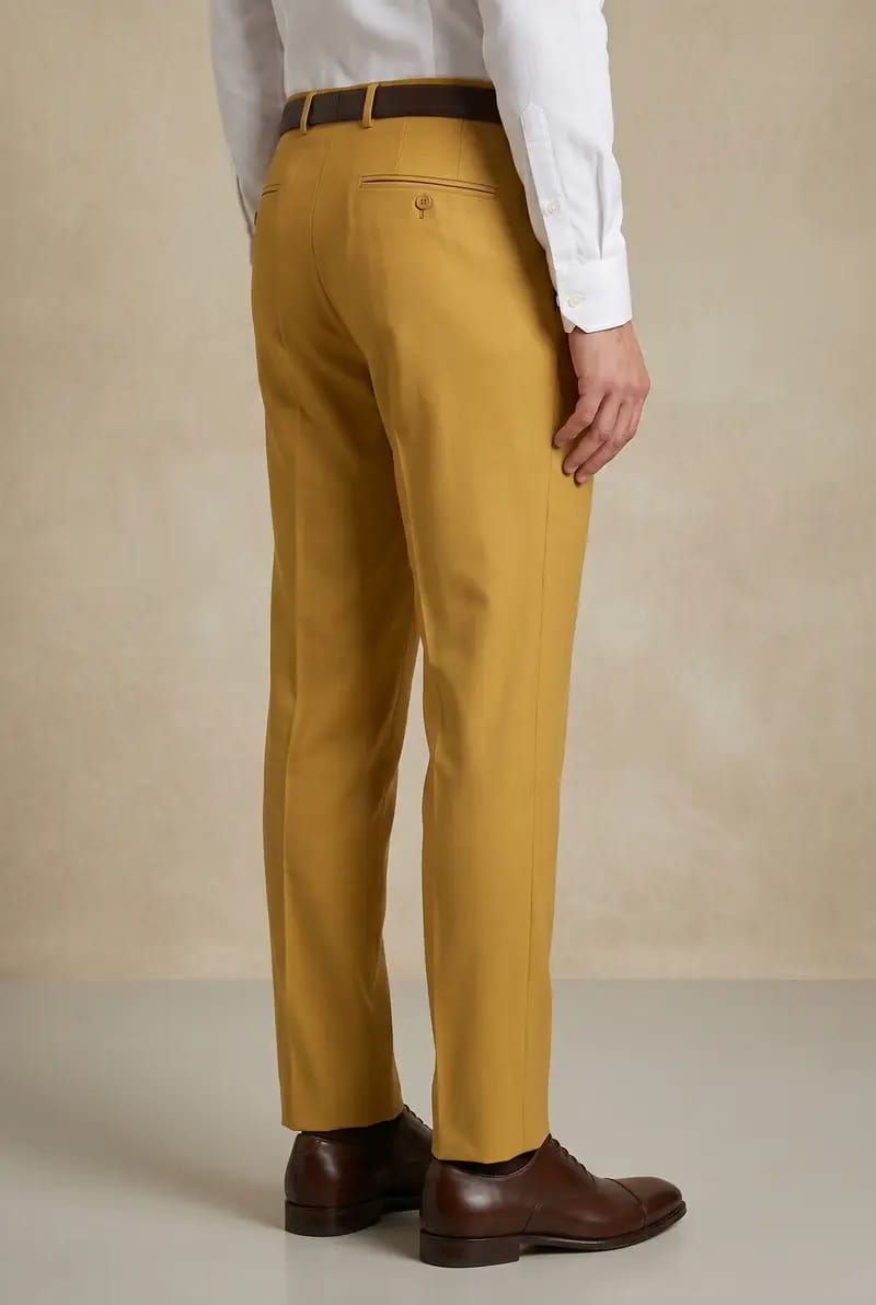 Yellow Formal Pant